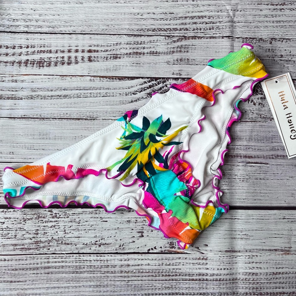 Hula Honey Bikini Swim Bottom White